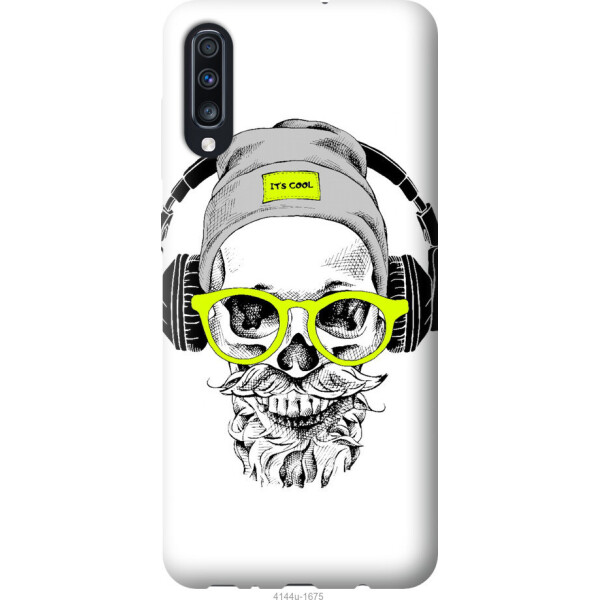 

Чехол на Samsung Galaxy A70 2019 A705F Череп в очках и наушниках