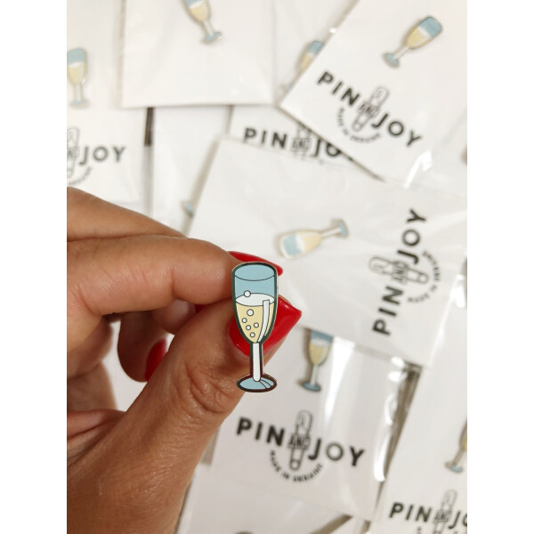 

Значок Pin&Joy Шампанское металл