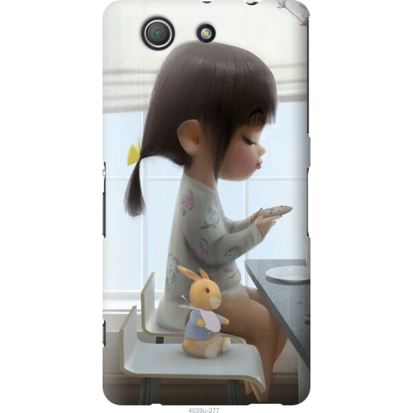 

Чехол на Sony Xperia Z3 Compact D5803 Милая девочка с зайчиком