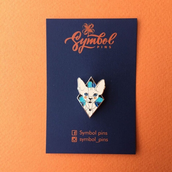 

Значок Symbol pins Сфинкс металл