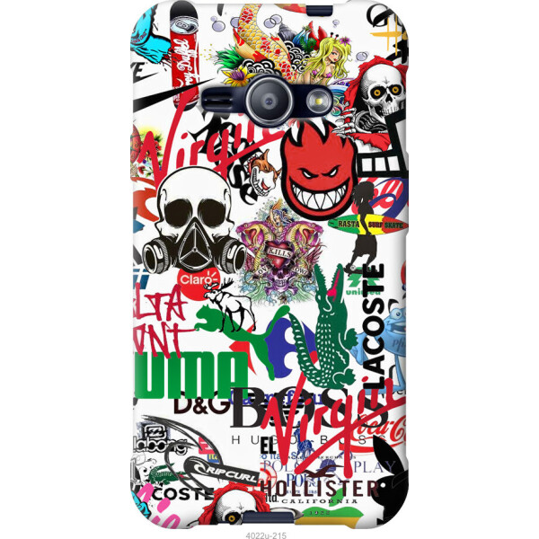 

Чехол на Samsung Galaxy J1 Ace J110H Many different logos