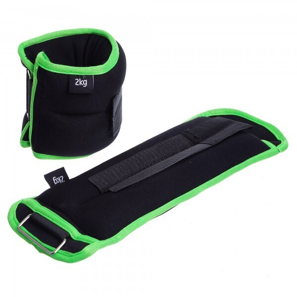 

Утяжелители Zelart FI-1302-4 (2 x 2кг) Черный-салатовый