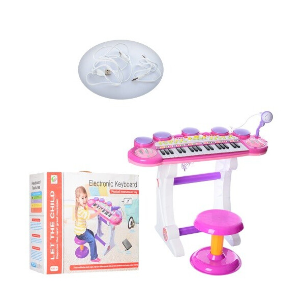 

Синтезатор Bambi BB45BD,розовый