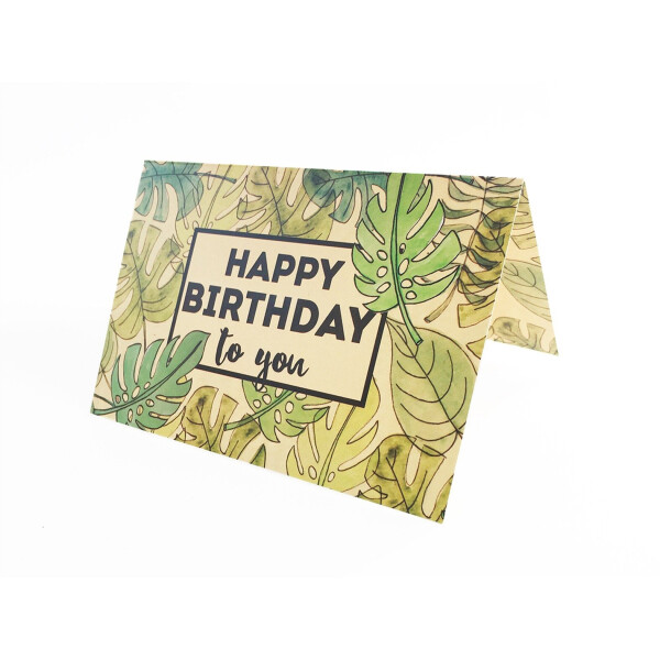 

Открытка Happy bithday двойная