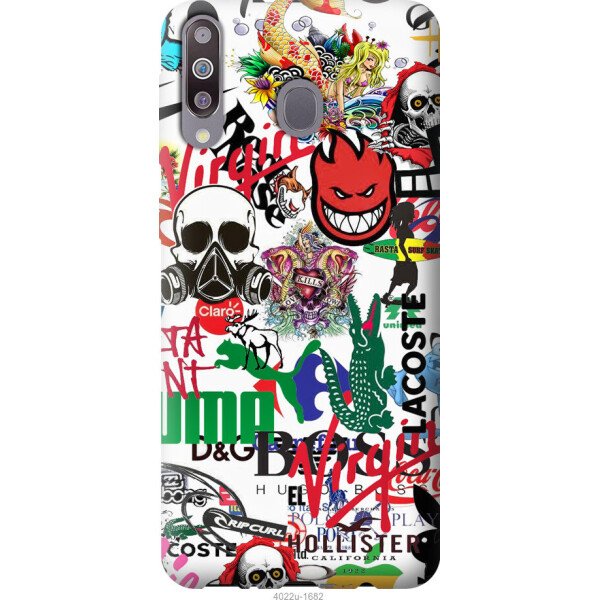 

Чехол на Samsung Galaxy A40s A3050 Many different logos