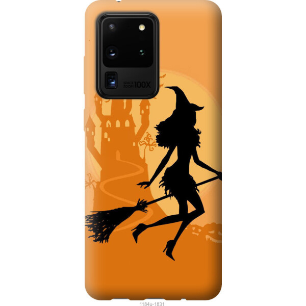 

Чехол на Samsung Galaxy S20 Ultra Ведьма на метле