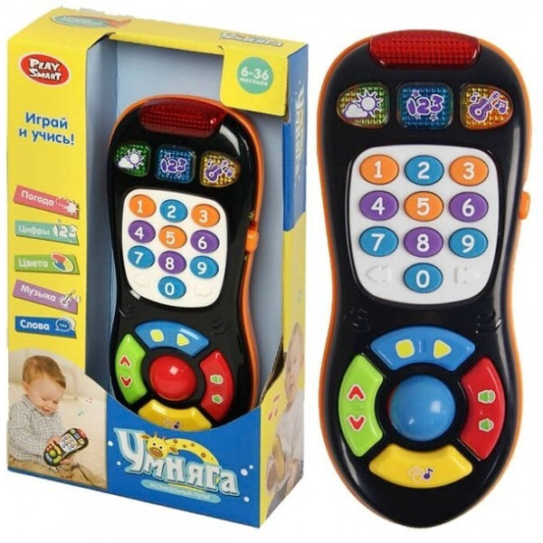 

Музыкальная игрушка пульт Play Smart Умняга Черный