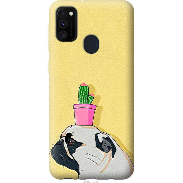 

Чехол на Samsung Galaxy M21 M215F Мопс с кактусом