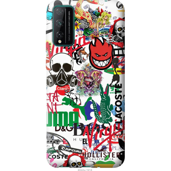 

Чехол на Huawei Honor Play 4T Pro Many different logos