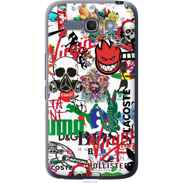 

Чехол на Alcatel One Touch POP C9 Many different logos