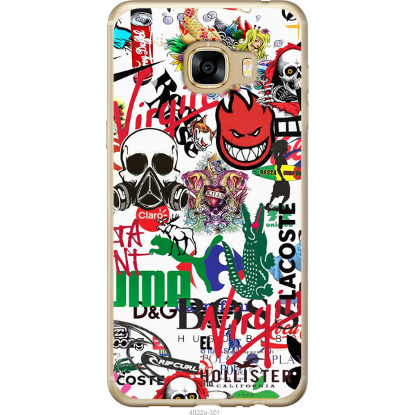 

Чехол на Samsung Galaxy C5 C5000 Many different logos
