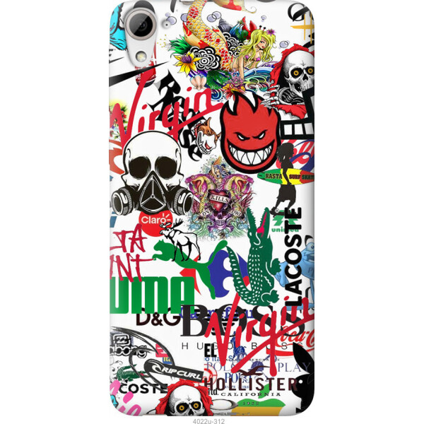 

Чехол на HTC Desire 826 dual sim Many different logos