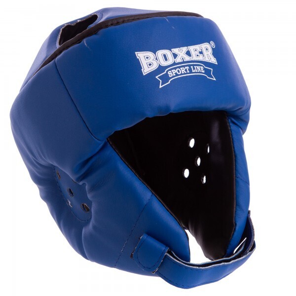 

Шлем боксерский открытый Кожвинил BOXER 2030 р-р L , синий