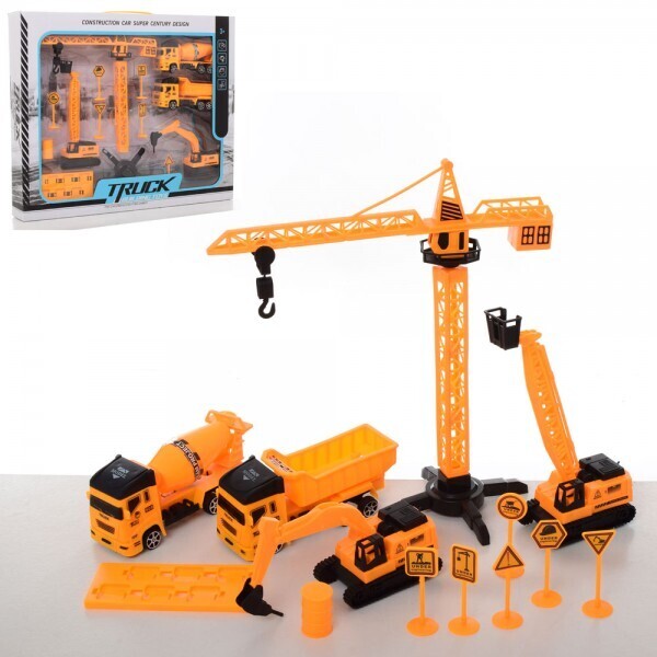 

Набор с транспортом Bambi 908-1A Cтройтехника