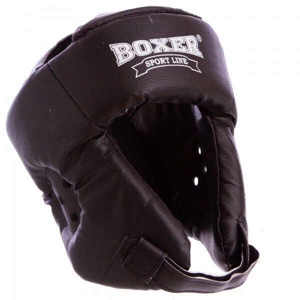 

Шлем боксерский открытый Кожвинил BOXER 2030 р-р M , черный