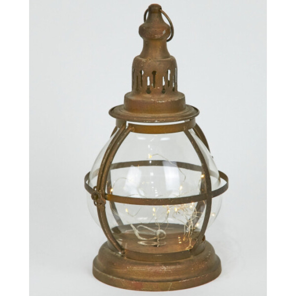 

Фонарь круглый, стеклянный с металлической оправой Decsty quot;Round lampquot; S