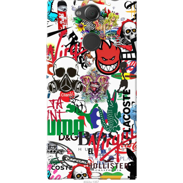 

Чехол на Sony Xperia XA2 H4113 Many different logos