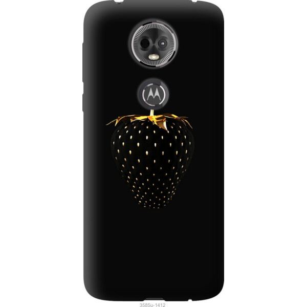 

Чехол на Motorola Moto E5 Plus Черная клубника