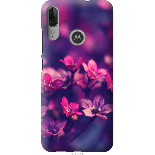 

Чехол на Motorola Moto E6 Plus Пурпурные цветы