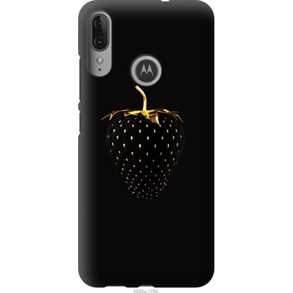 

Чехол на Motorola Moto E6 Plus Черная клубника