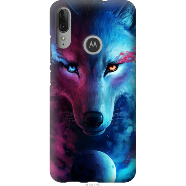 

Чехол на Motorola Moto E6 Plus Арт-волк