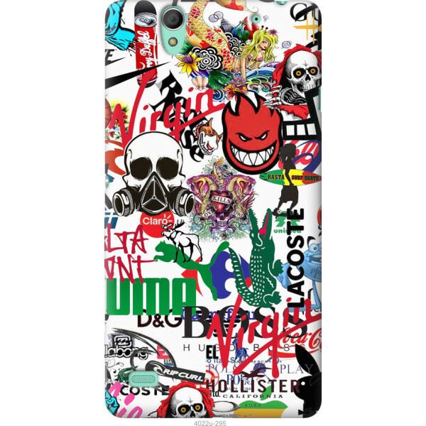 

Чехол на Sony Xperia C4 E5333 Many different logos
