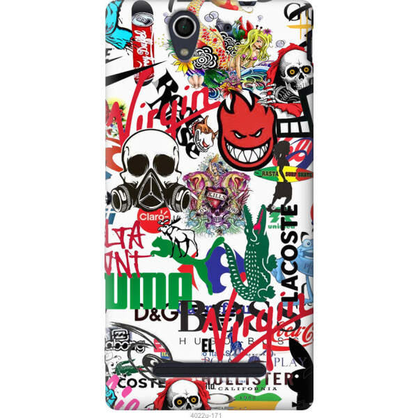 

Чехол на Sony Xperia C3 D2502 Many different logos