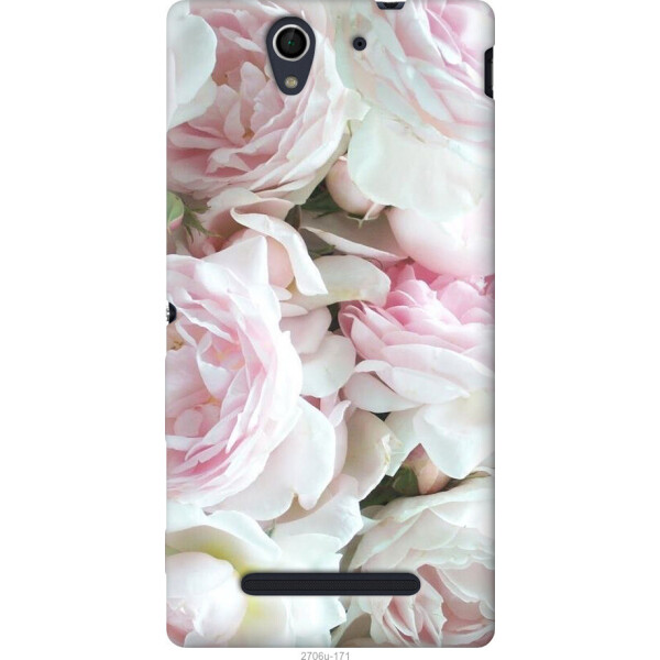 

Чехол на Sony Xperia C3 D2502 Пионы v2
