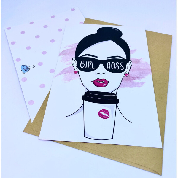 

Открытка Girl BOSS 10 х 15