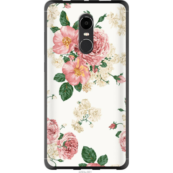 

Чехол на Xiaomi Redmi Note 4X цветочные обои v1