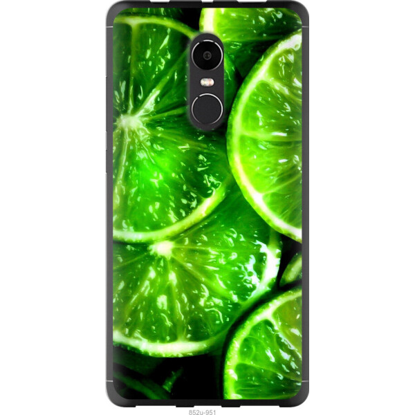 

Чехол на Xiaomi Redmi Note 4X Зелёные дольки лимона
