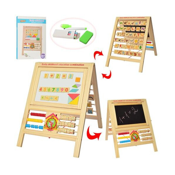 

Деревянная игрушка Мольберт Bambi MD 2206