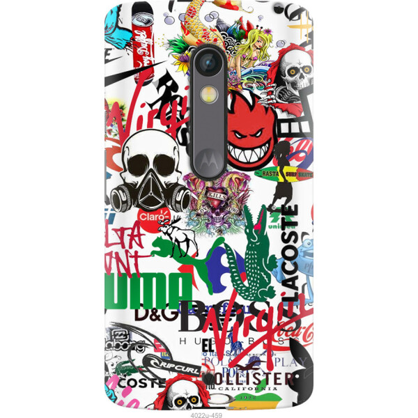 

Чехол на Motorola Moto X Play Many different logos