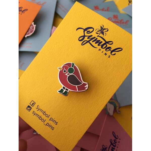 

Значок Symbol pins Снегирь металл