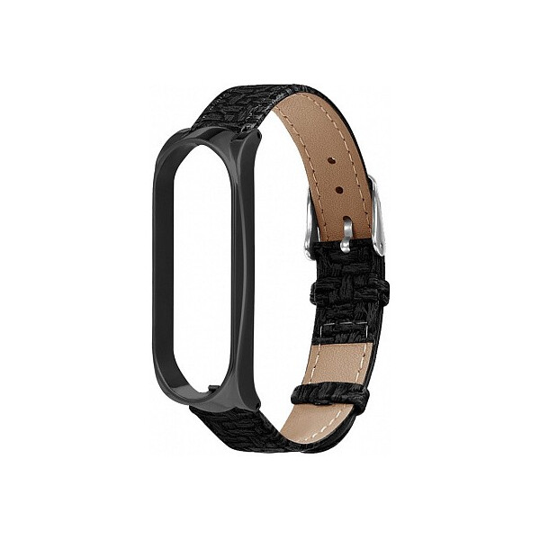 

Ремешок UWatch Woven Leather Band For Mi Band 4 Black