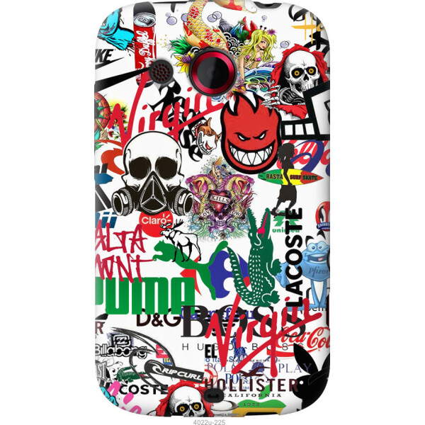 

Чехол на HTC Desire C A320e Many different logos