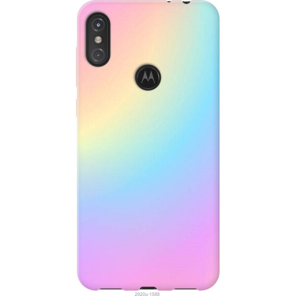 

Чехол на Motorola One Power Радуга 2