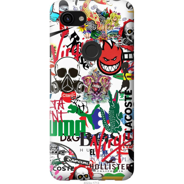 

Чехол на Google Pixel 3a XL Many different logos