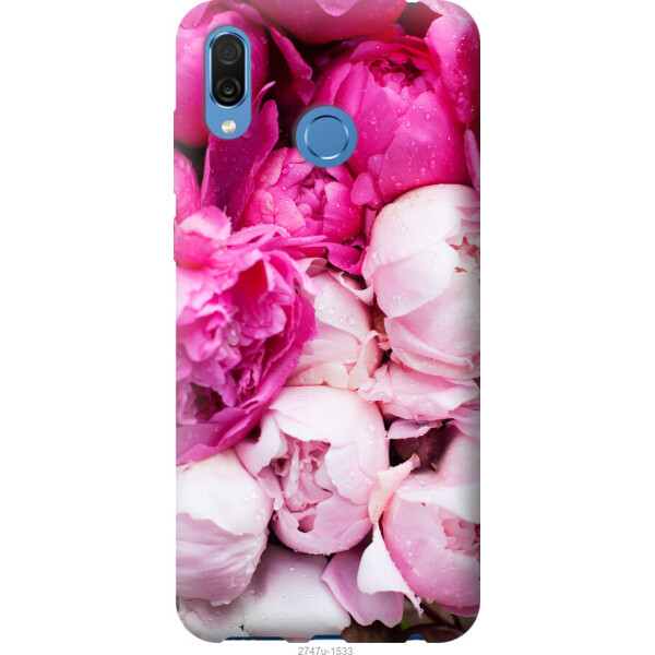 

Чехол на Huawei Honor Play Розовые пионы