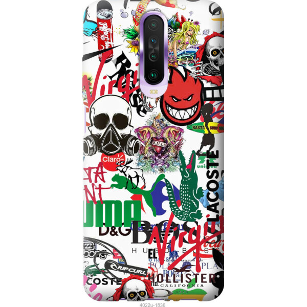 

Чехол на Xiaomi Redmi K30 Many different logos