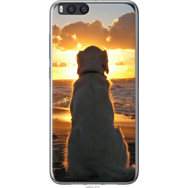 

Чехол на Xiaomi Mi Note 3 Закат и собака
