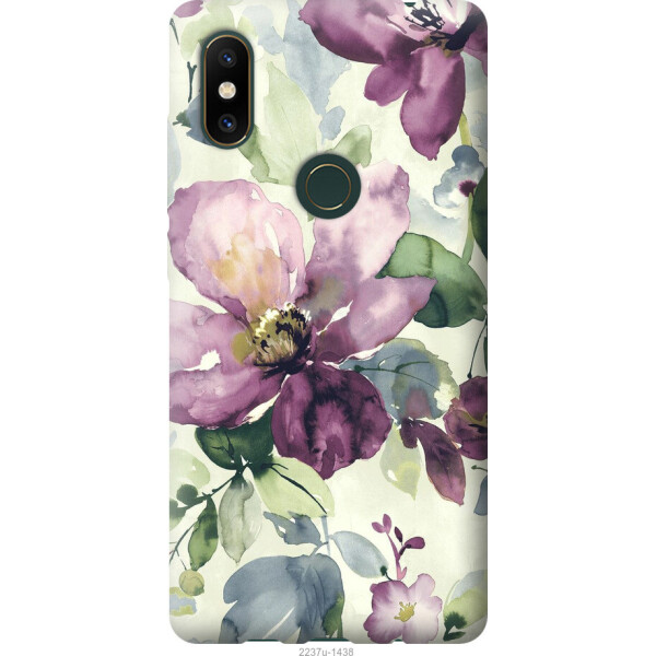 

Чехол на Xiaomi Mi Mix 2s Цветы акварелью