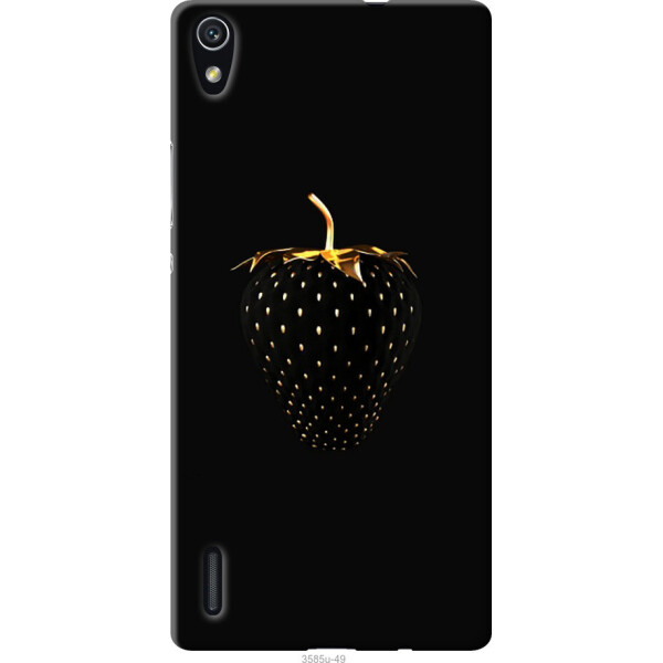

Чехол на Huawei Ascend P7 Черная клубника