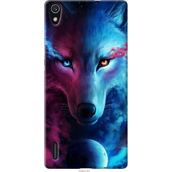 

Чехол на Huawei Ascend P7 Арт-волк