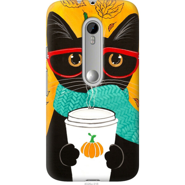 

Чехол на Motorola Moto G3 Осенний кот