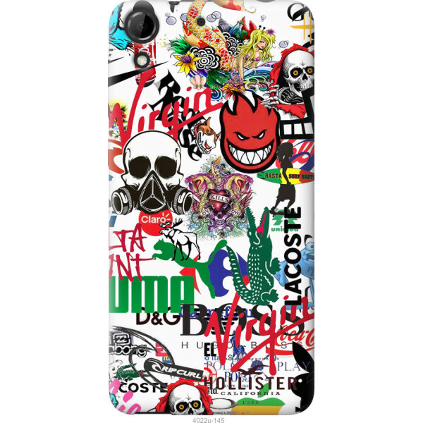 

Чехол на HTC Desire 728G Many different logos