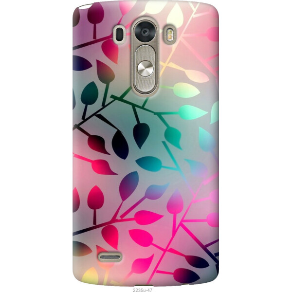 

Чехол на LG G3 dual D856 Листья