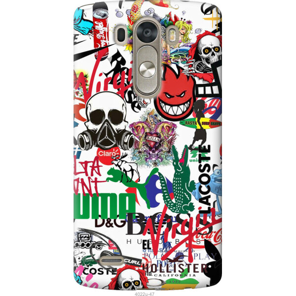 

Чехол на LG G3 dual D856 Many different logos