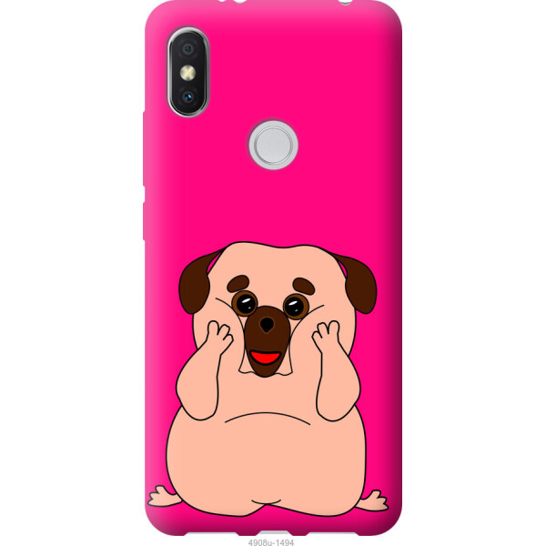 

Чехол на Xiaomi Redmi S2 Весёлый мопс