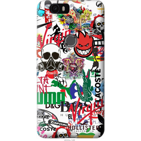 

Чехол на Huawei Nexus 6P Many different logos